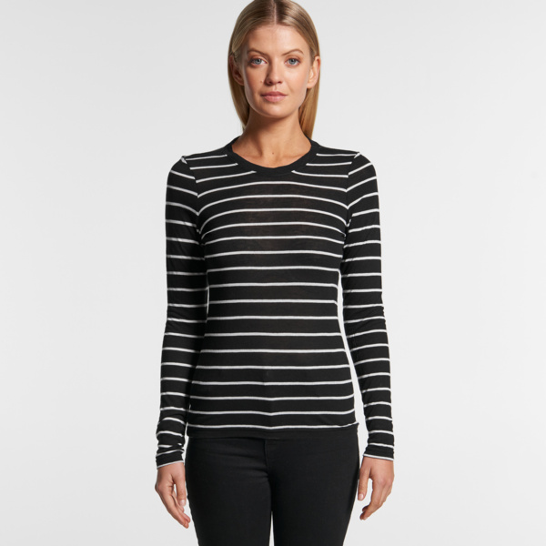 FINE STRIPE LS TEE Thumbnail