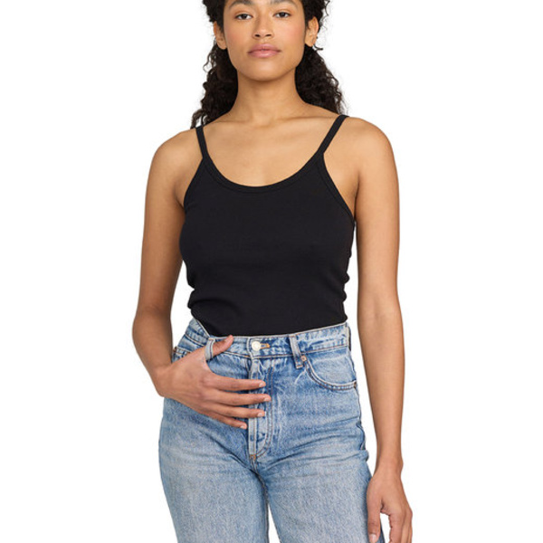 Ladies' USA Made Organic Cotton Rib Tank Top Thumbnail