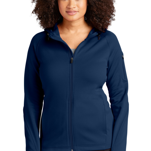 Ladies Tech Fleece Full Zip Hooded Jacket Thumbnail